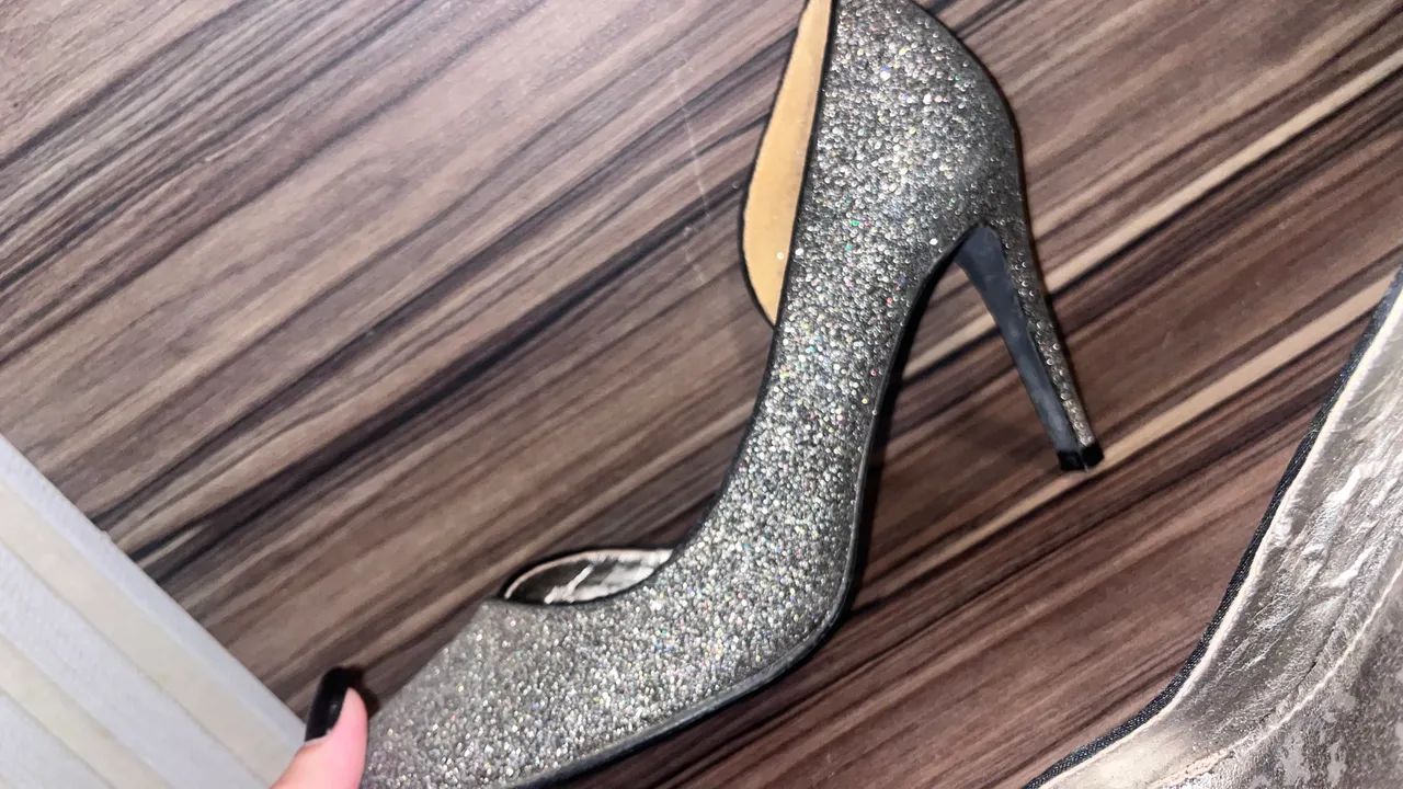 Scarpin prata/glitter   - Foto 5