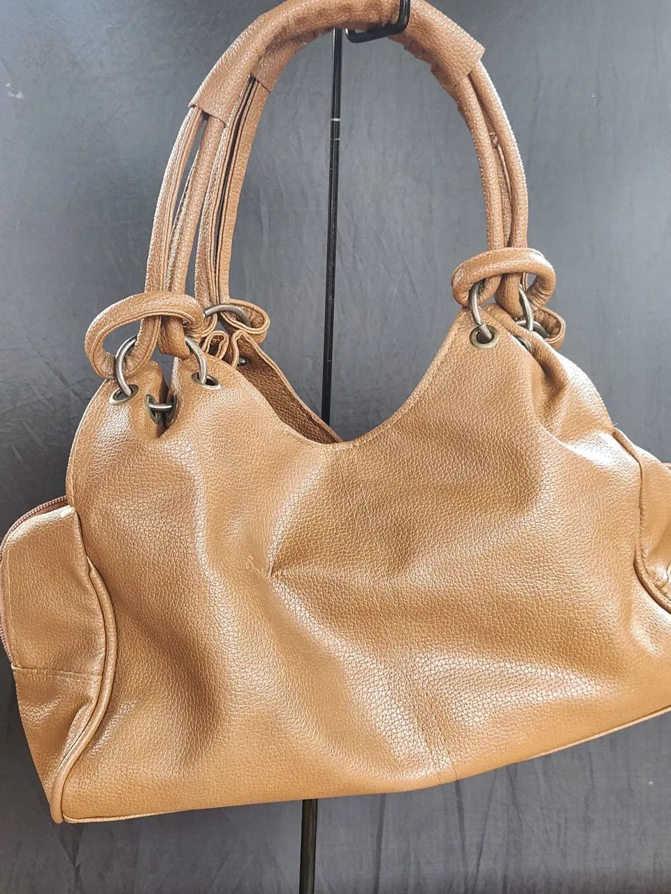 Bolsa de couro marrom  - Foto 3