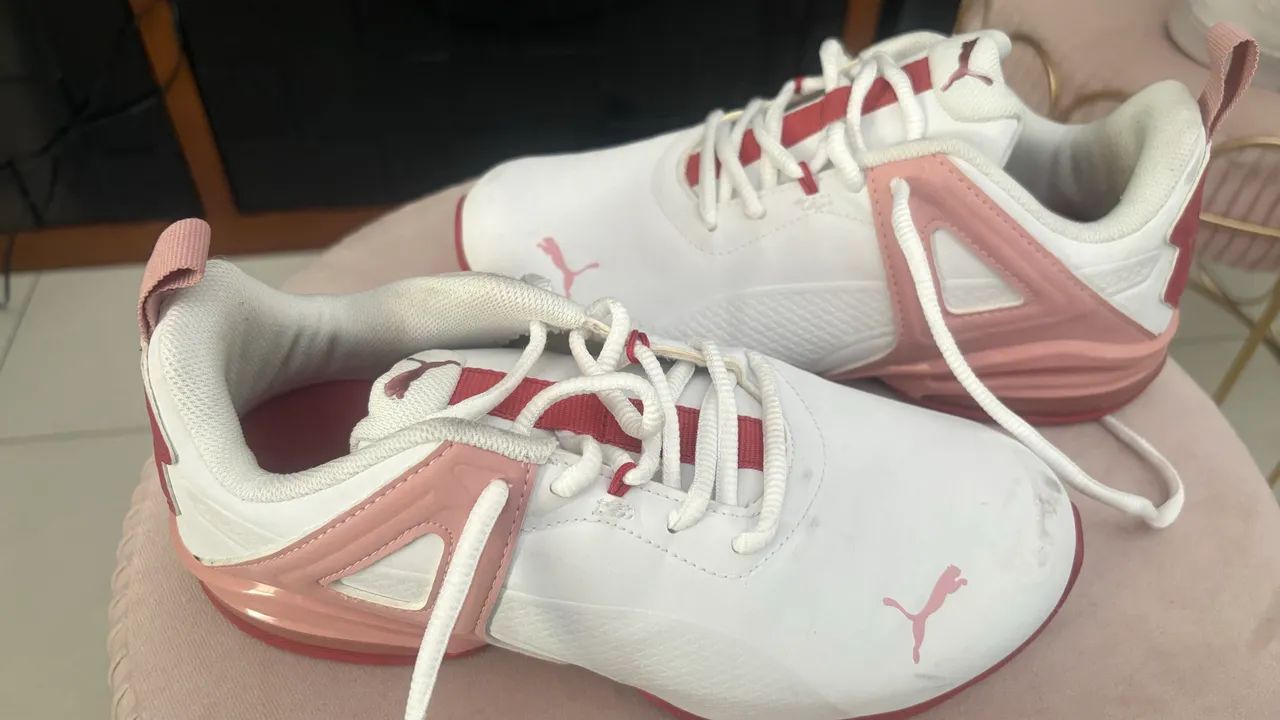 Tênis puma rosa