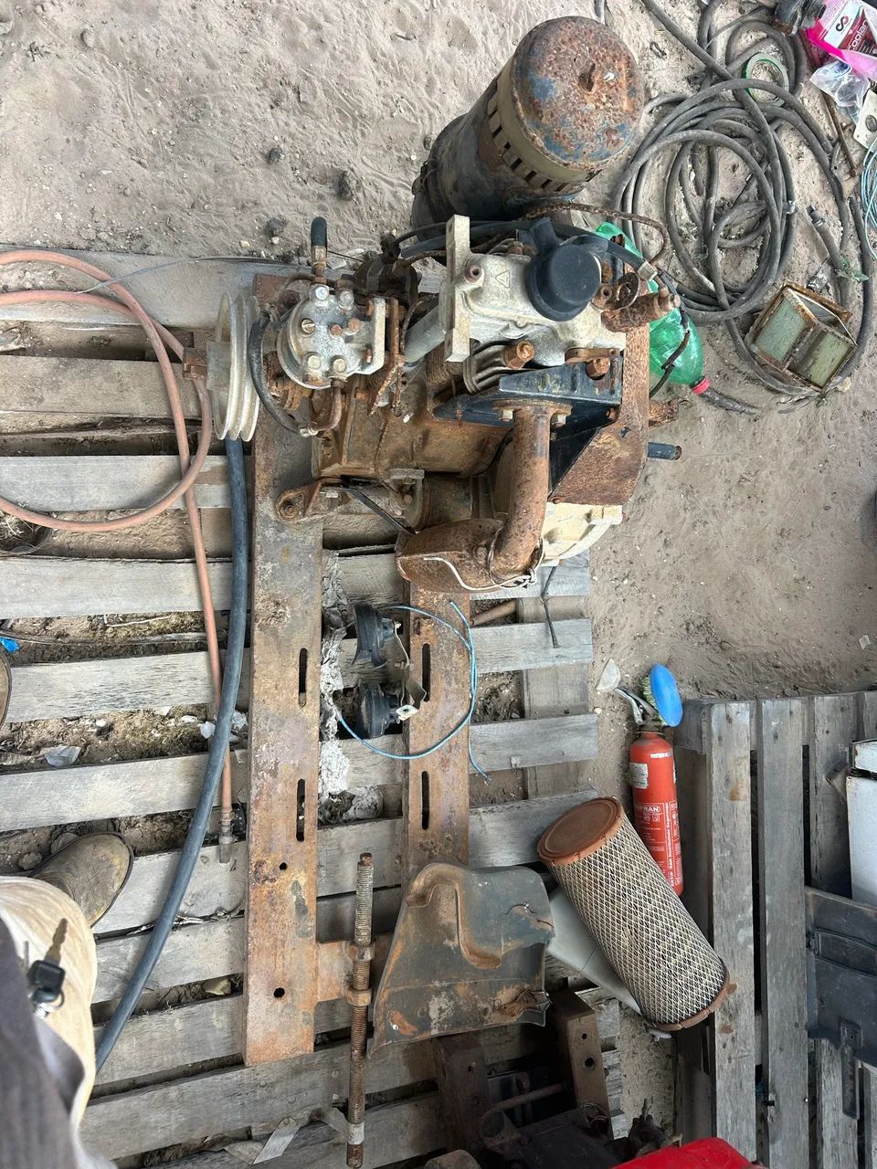 Gerador e motor diesel 
