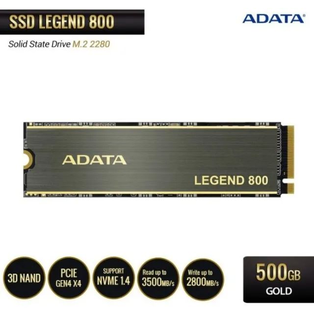 SSD ADATA LEGEND 800, 500GB, M.2 2280, PCIe 4.0 NVMe, Leitura
