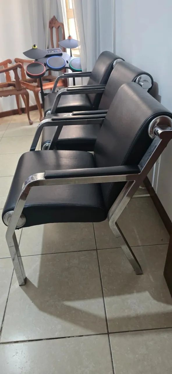 3 Poltronas Executivas de Visitantes - Foto 4