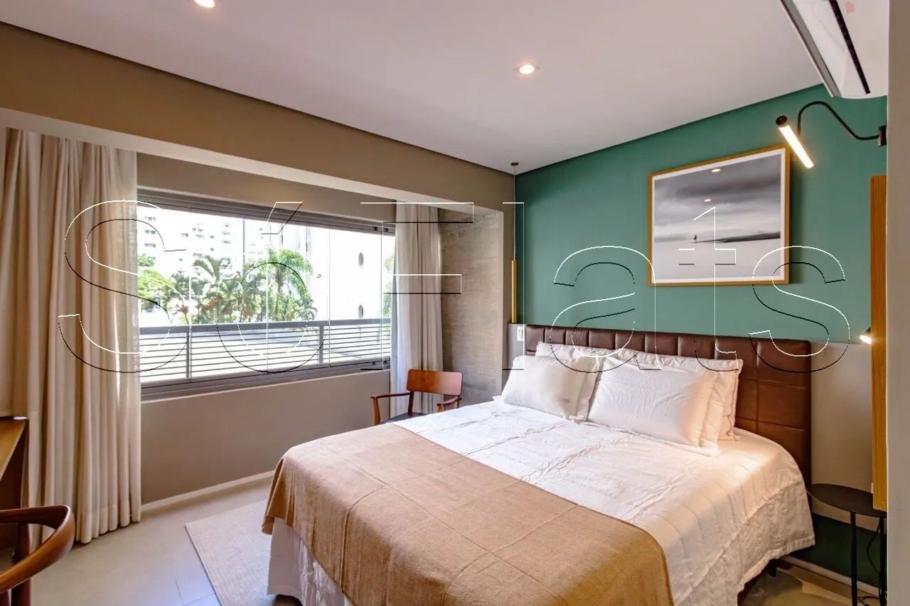 Studio mobiliado com varanda no Itaim Bibi, perto Faria Lima e Parque do Povo - Foto 4