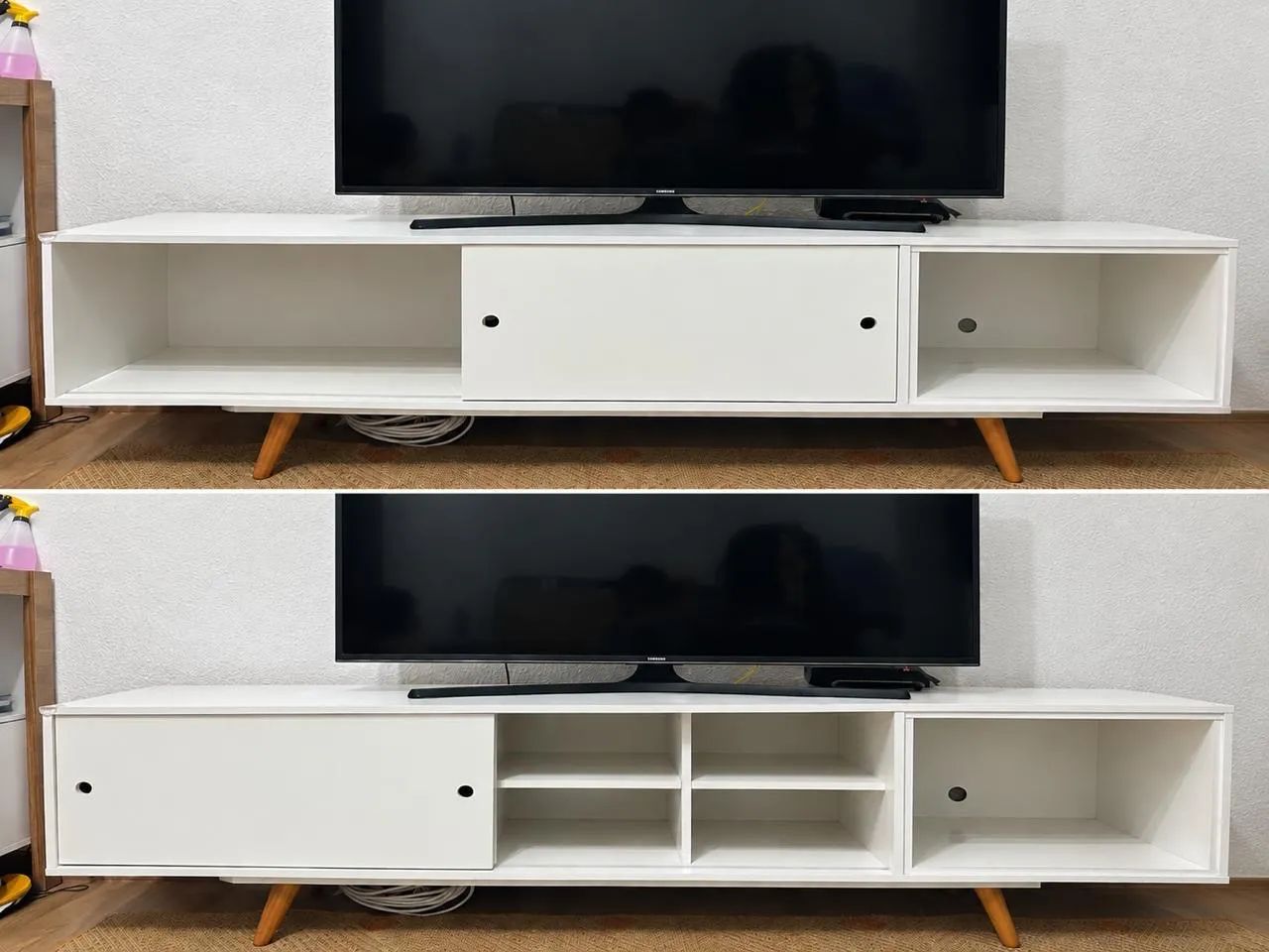 Rack com gavetas e nichos 