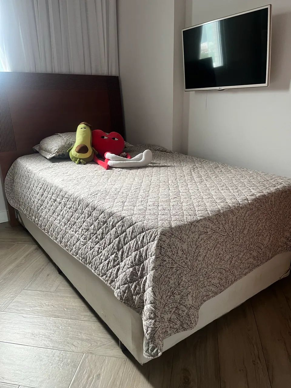 Cama Baú Solteiro Viúva com cabeceira de madeira  - Foto 5