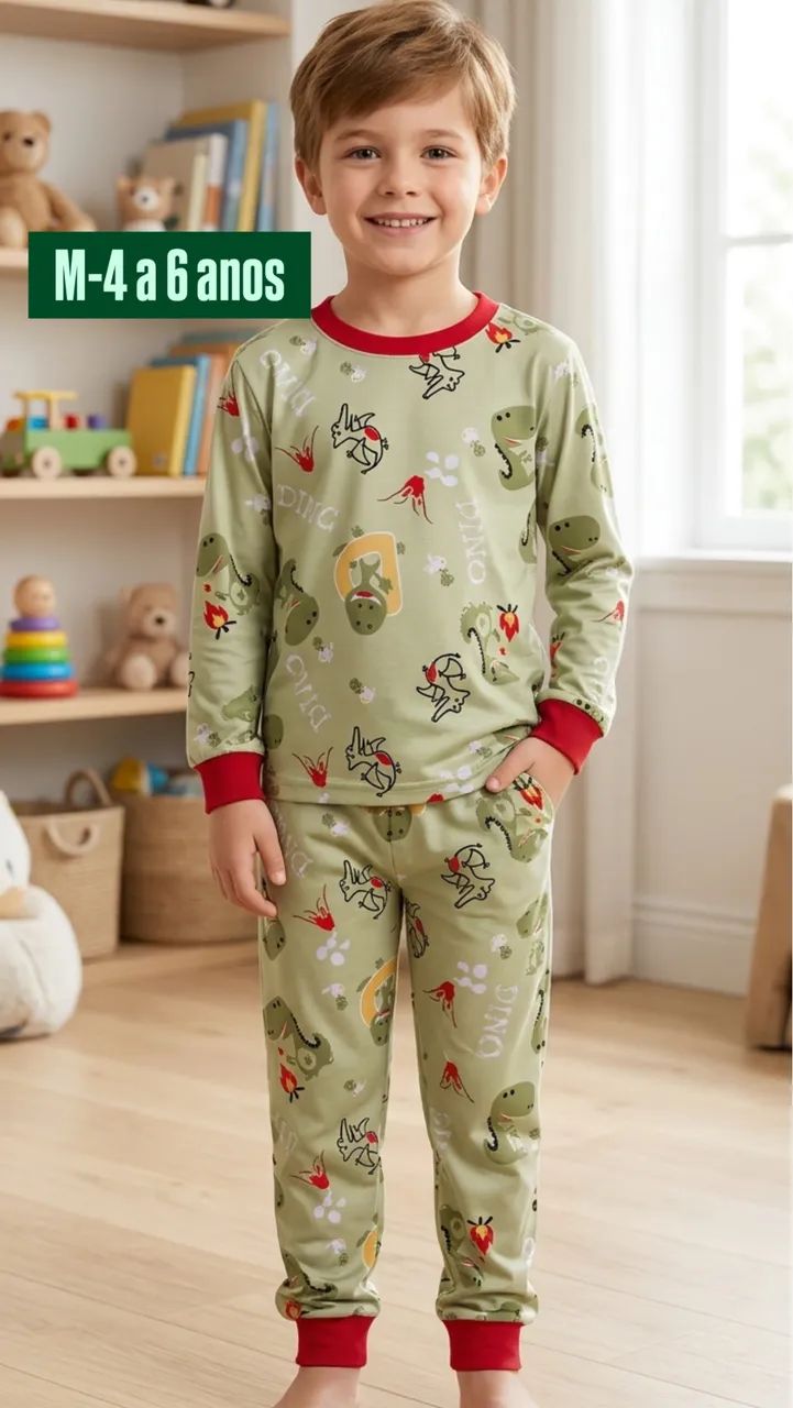 Pijama Infantil Suede Premium - Foto 4