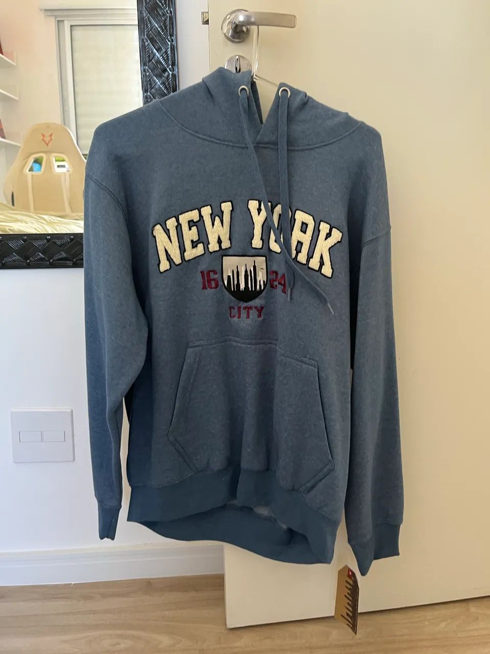 Moletom flanelado New York