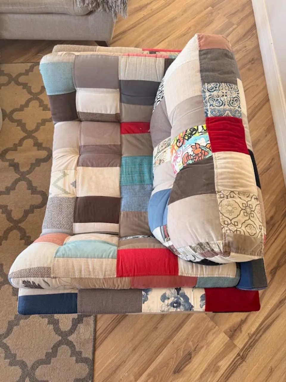 Poltrona Patchwork Colorida - Foto 3