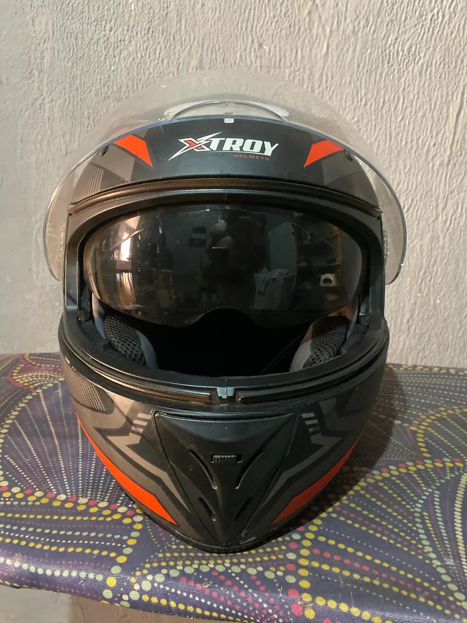 Capacete Xtroy helmets com viseira interna  - Foto 2