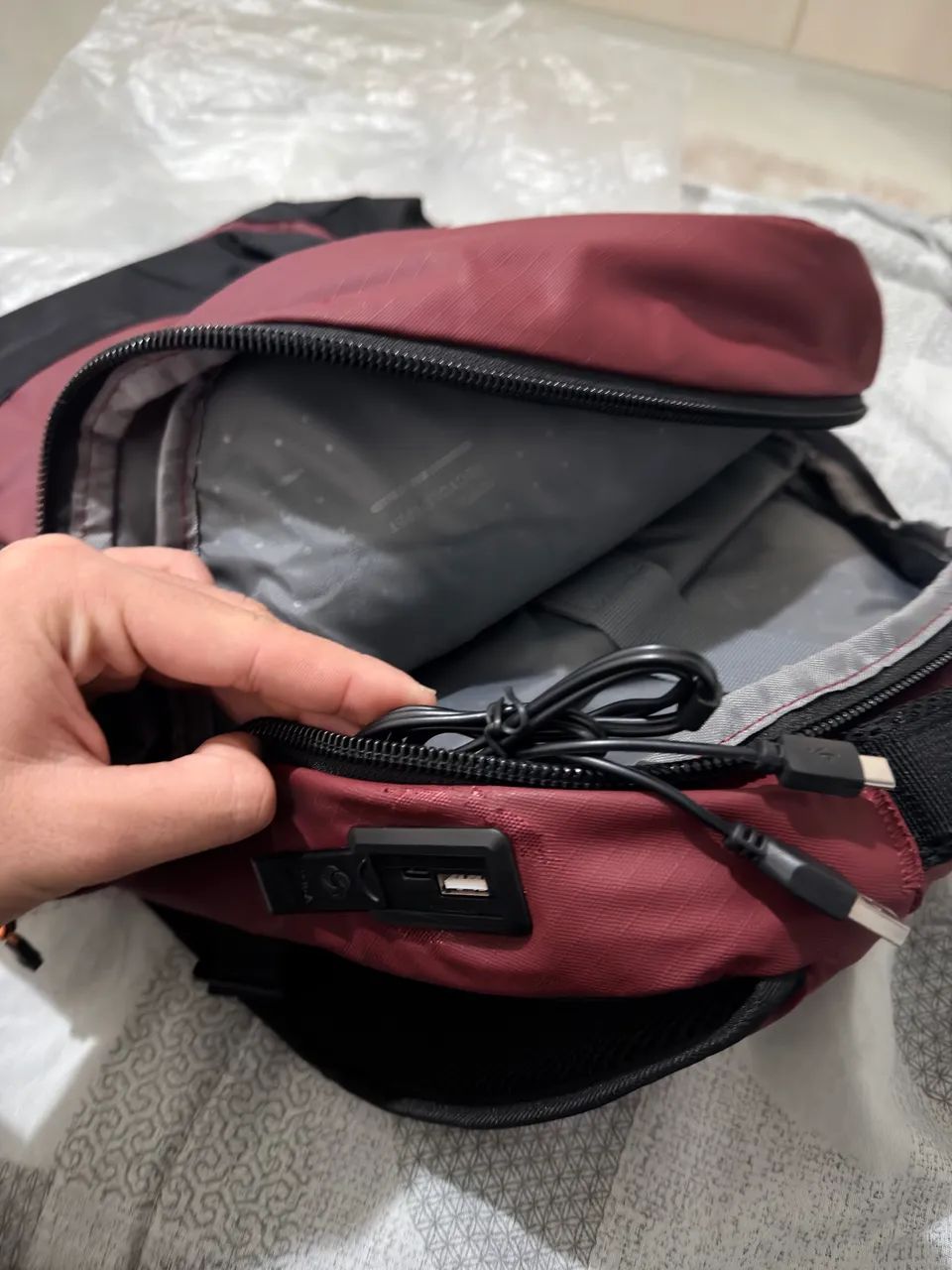 Mochila Samsonite Ignition (social na cor Bordo) - Foto 5