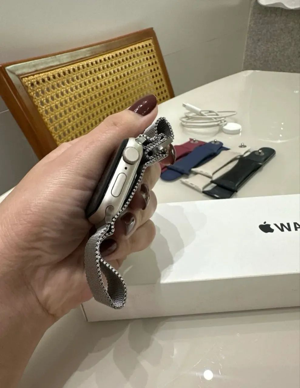APPLE WATCH SE 2ª geração STARLIGHT  - Foto 3