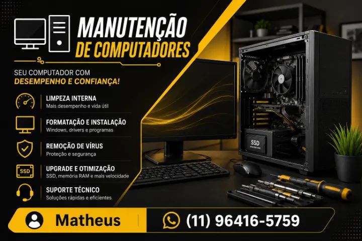 Manutenção de Computadores e Notebooks