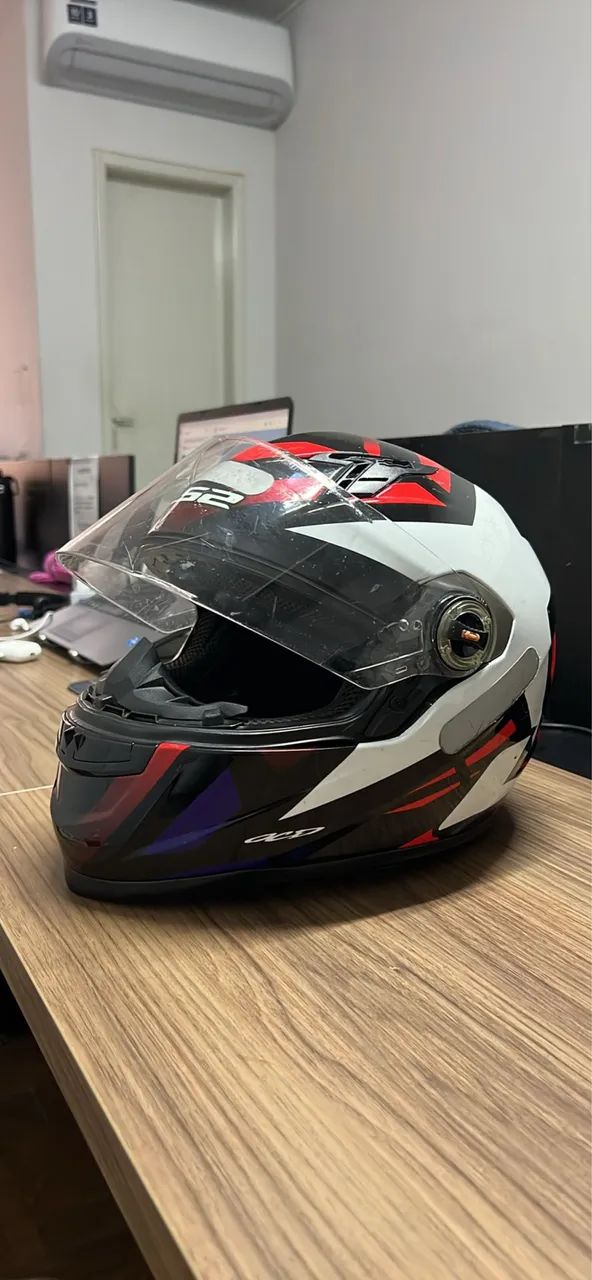 Capacete LS2 stars vermelho  - Foto 5