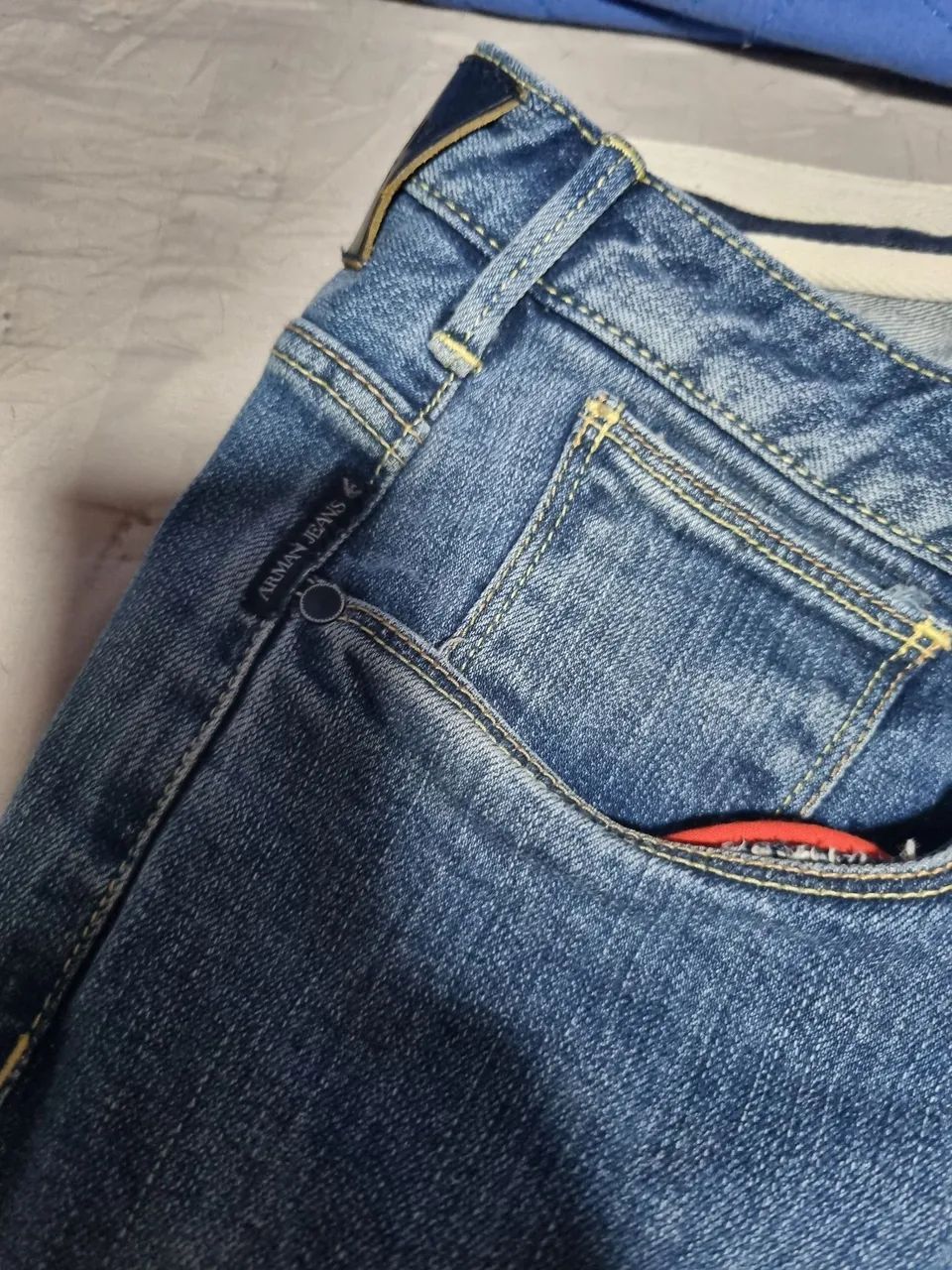 Calça jeans Armani tamanho 46. - Foto 4