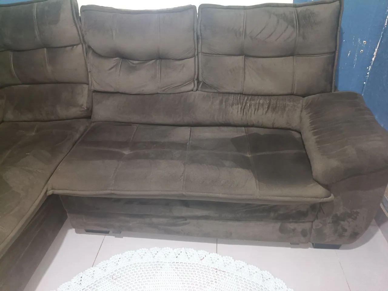 Sofá de canto marrom - Foto 2