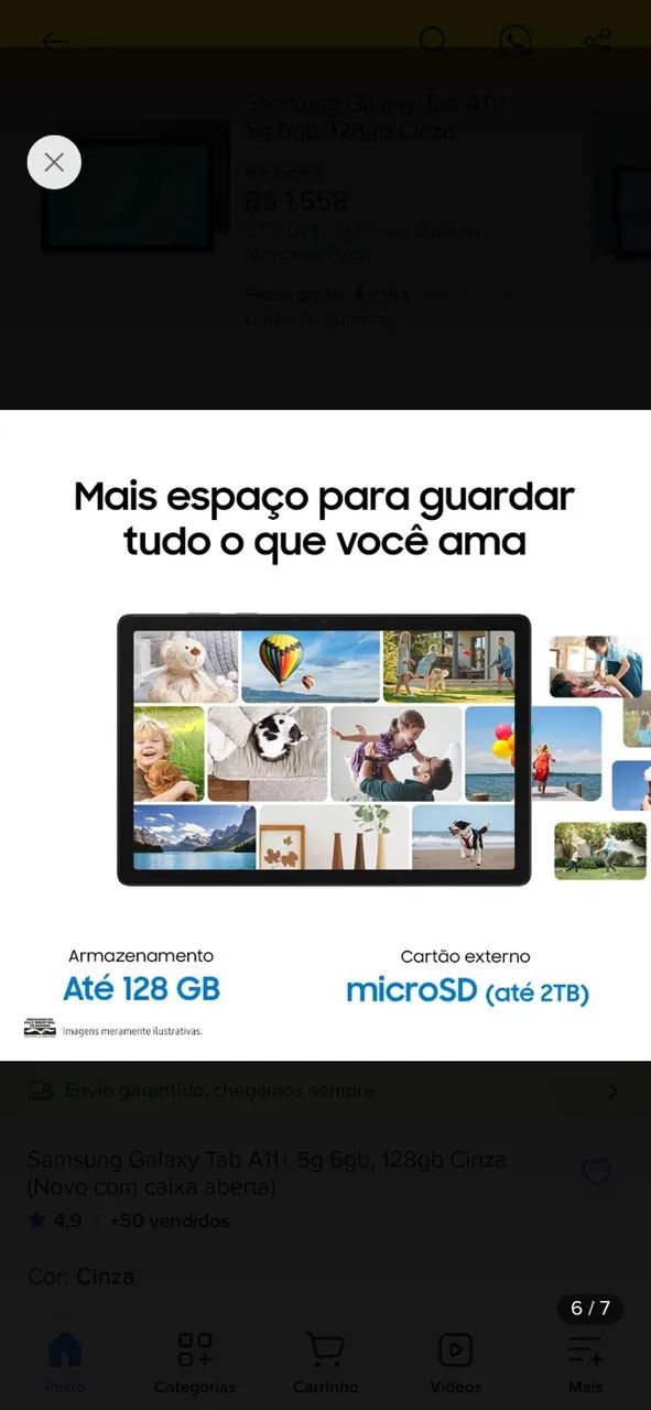 Galaxy Tab A11+ 5G C/Nota Fiscal - Foto 4