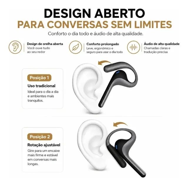 Tradutor de Voz Timekettle W4 Pro Earbuds - Black - Foto 2