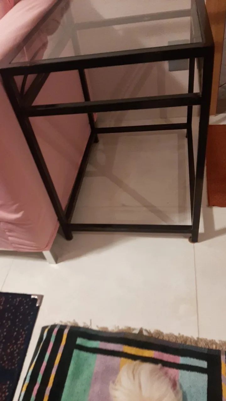 Mesa de vidro novinha  - Foto 2