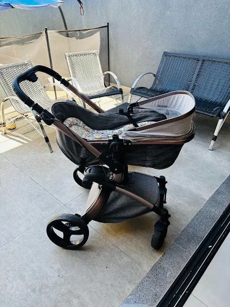 Carrinho Bebe Dzieco Vulcan Rose - Possui Bebe Conforto - Multissimo bem cuidado