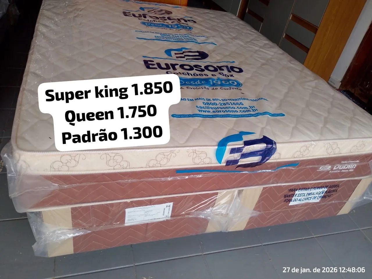 CAMAS SUPER KING MOLAS ENSACADAS NOVAS