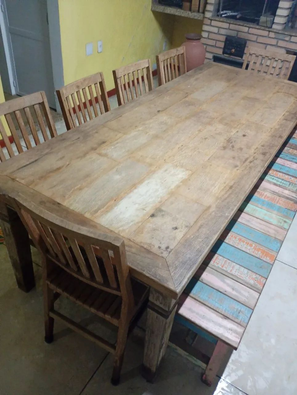 Vendo mesa de madeira de demolição  - Foto 2