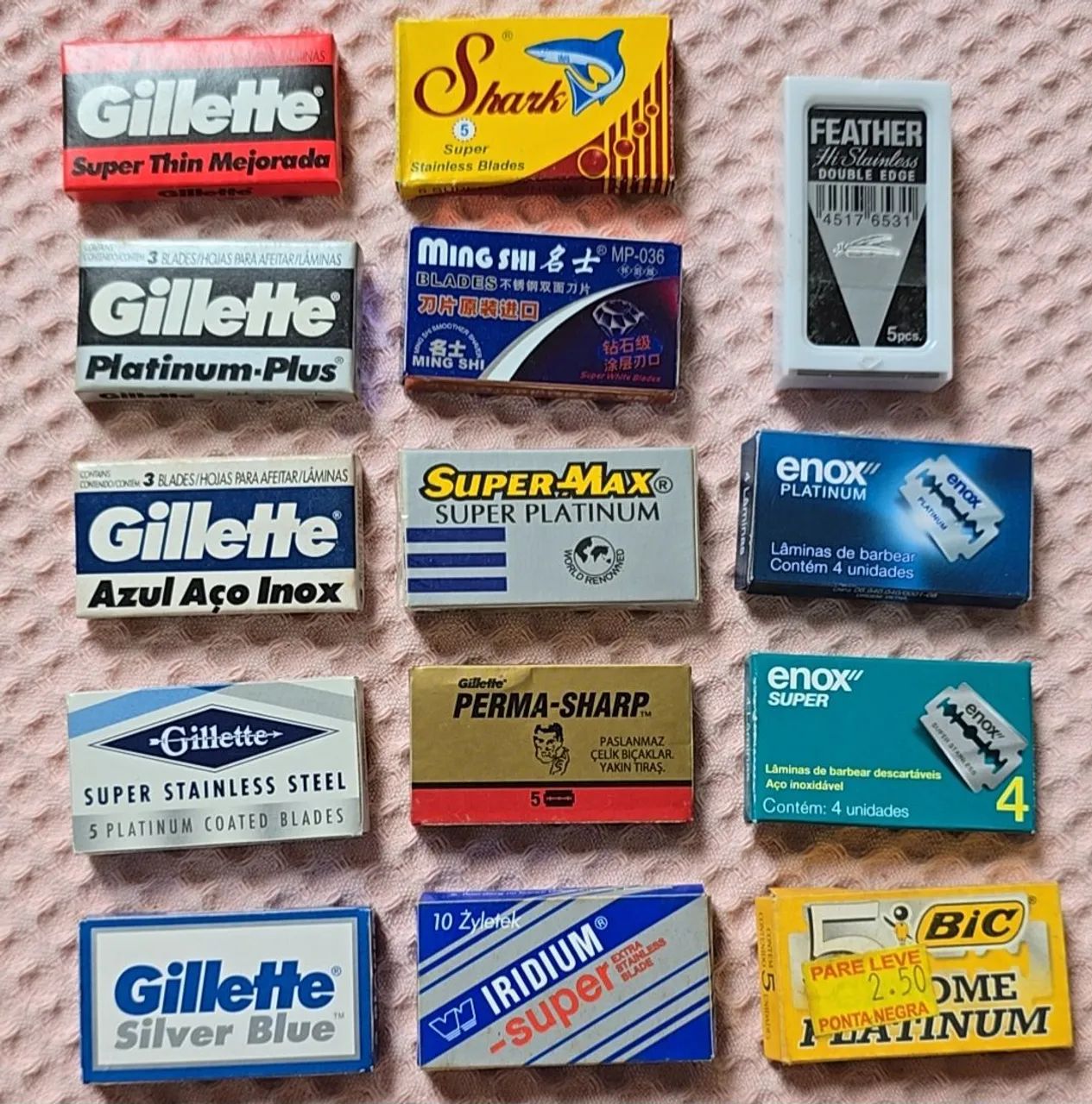 Lâminas de barbear - Double Edge importadas variadas