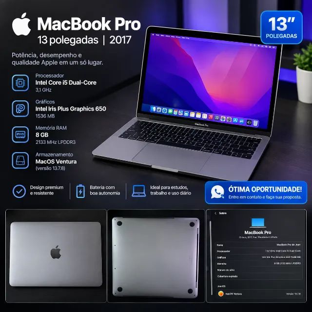 Macbook PRO 2017 13p