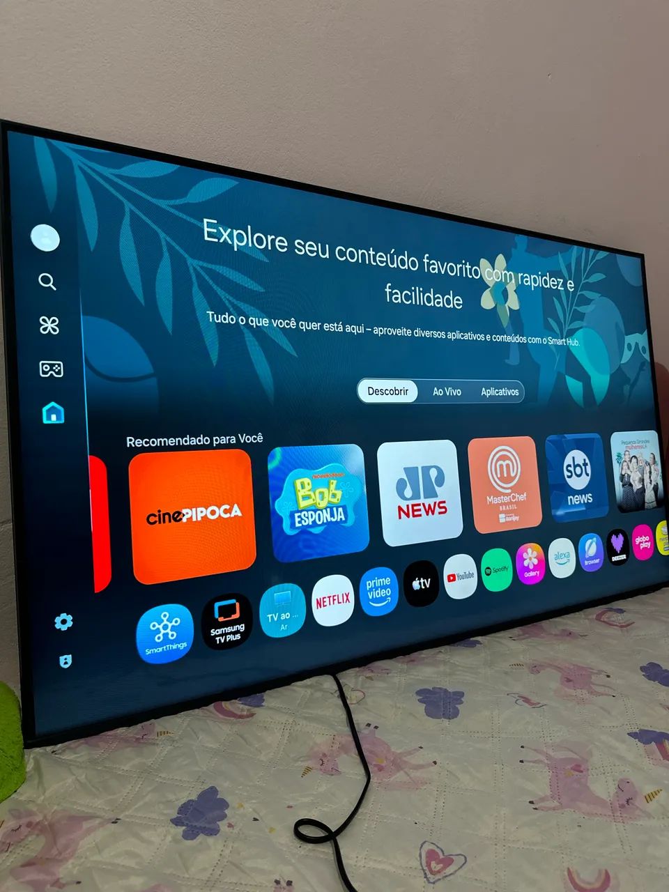 Smartv Samsung ultra slim com X box 50 4 k - Foto 4