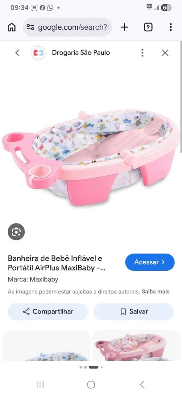 Banheira de bebê portátil 