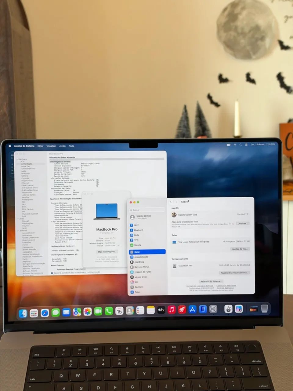 MacBook Pro 16 M1 Pro 32GB 1TB Ótimo estado  - Foto 5