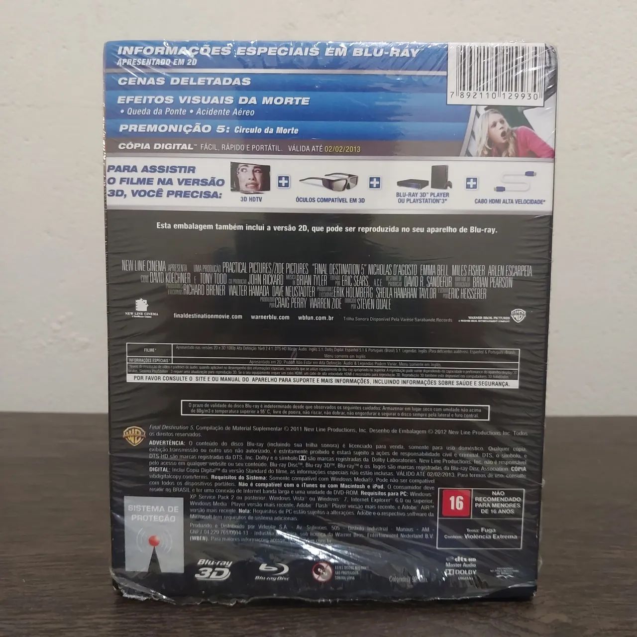 Premonição 5 - bluray 2d e 3d - terror  - Foto 2