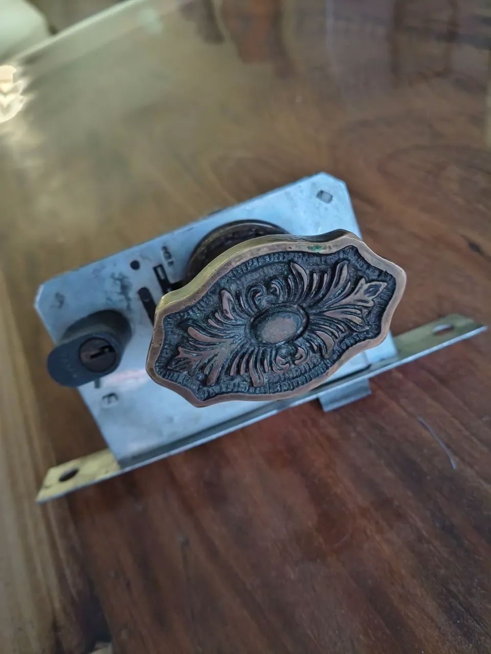 Fechadura Antiga Bronze Fama - Foto 2