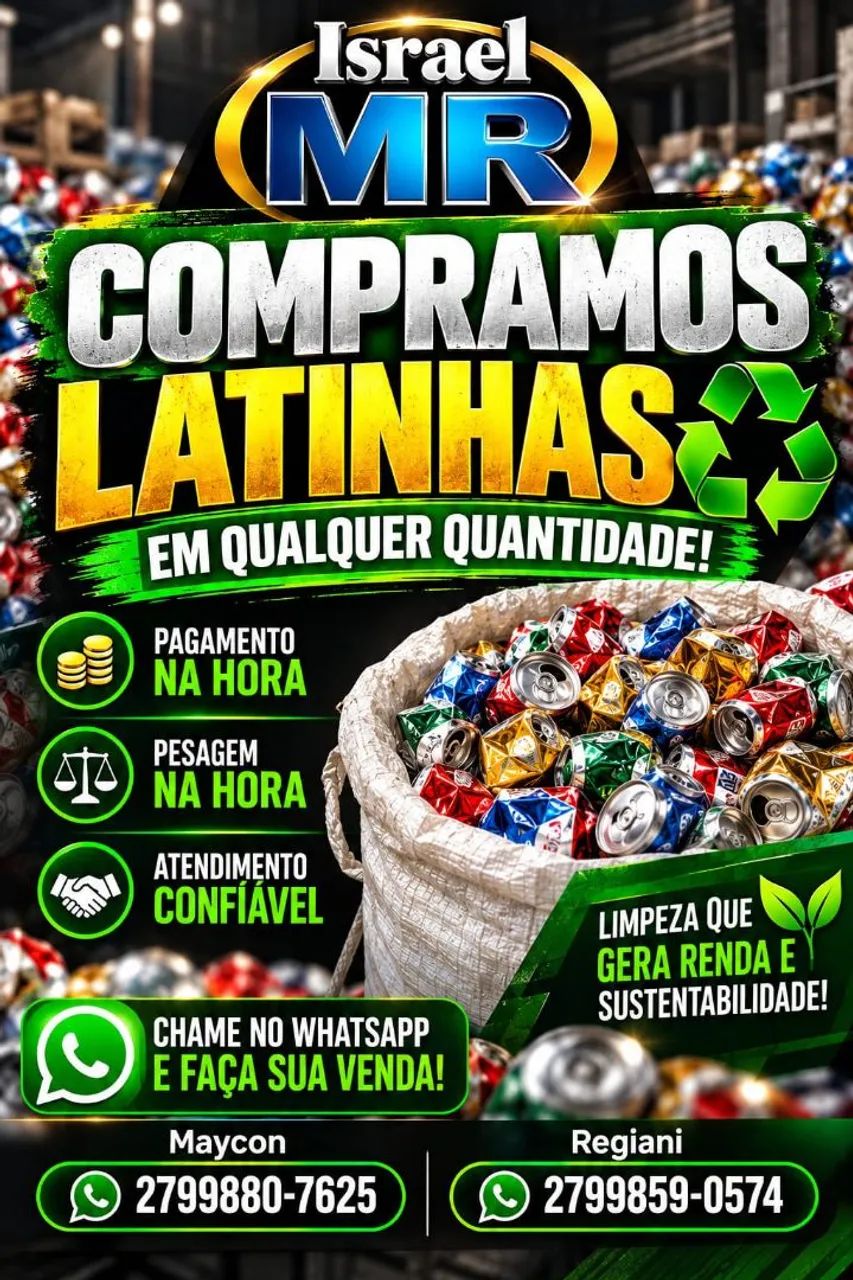 Compramos suas latinhas