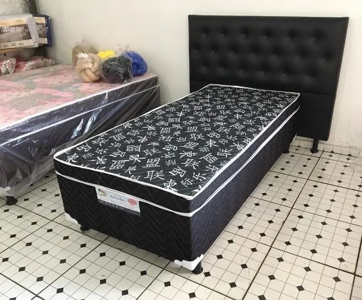 Cama Box solteiro Mola ou estofada - Foto 2