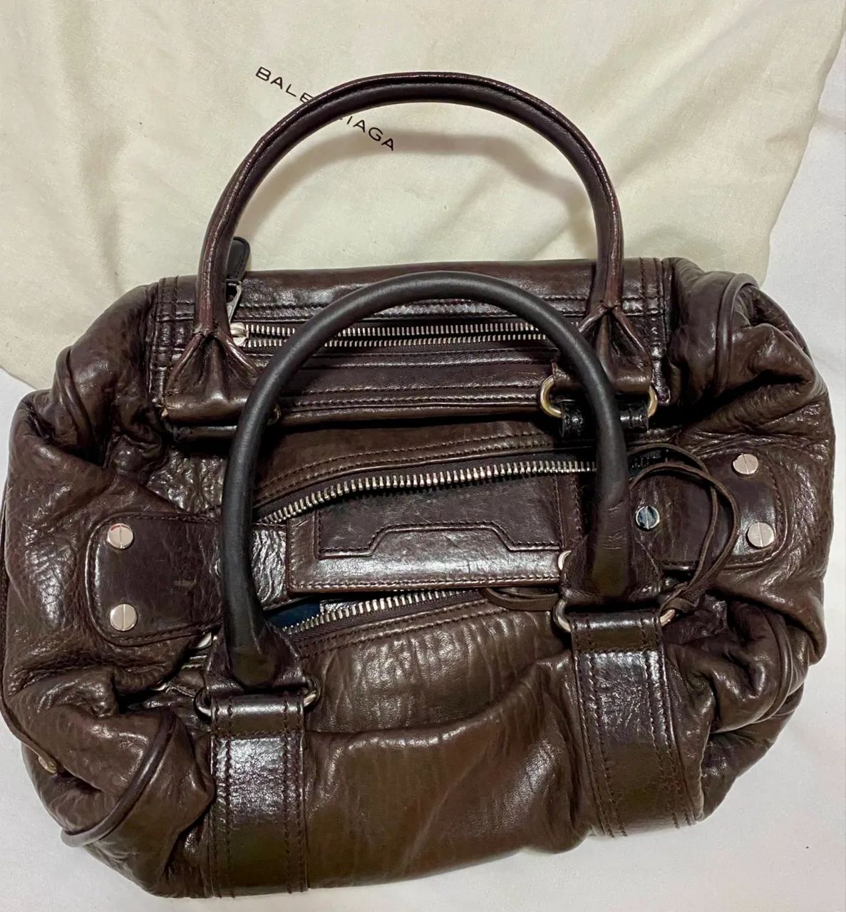 Bolsa de couro Balenciaga Vintage Original - Foto 2