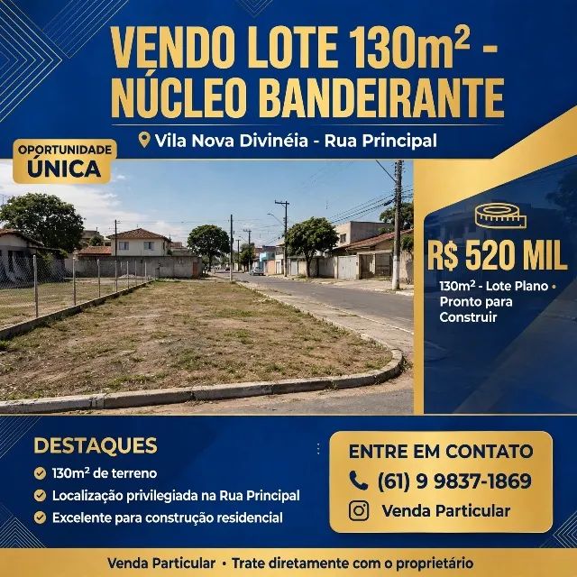 VENDA DE EXCELENTE LOTE