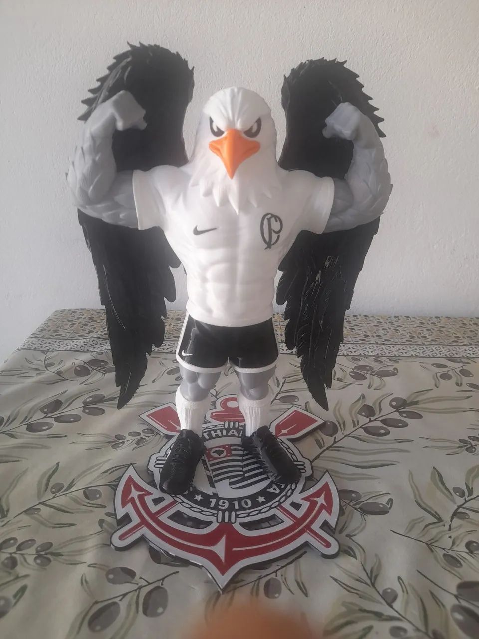 MASCOTE DO CORINTHIANS 25 CM COM BASE IMPRESSO EM 3D - Foto 5
