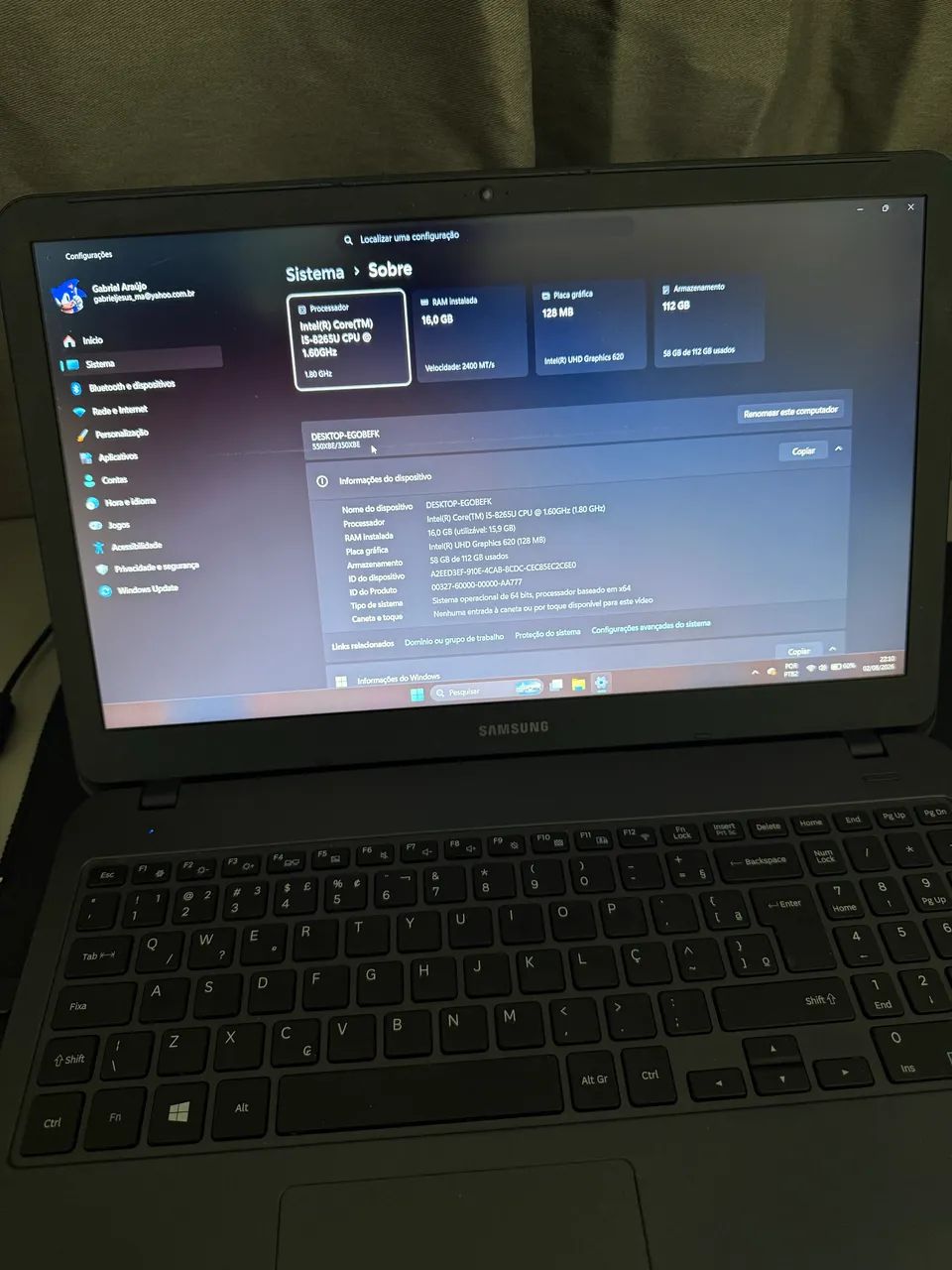 Notebook Samsung 350z - Foto 3