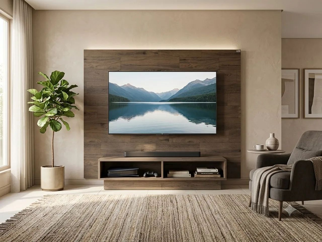 Vendo Painel médio de madeira 