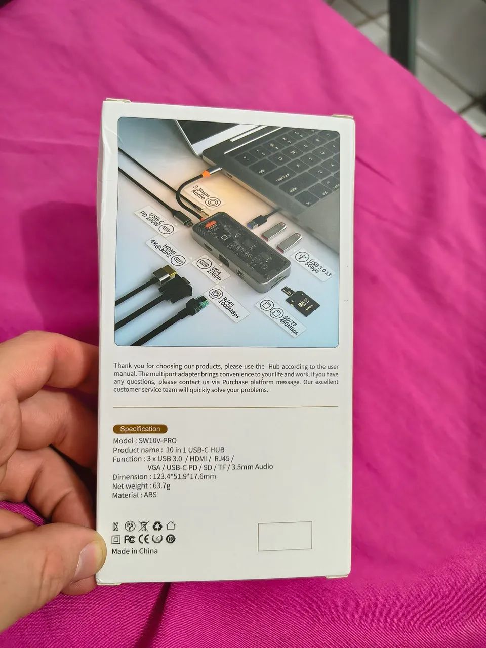 HUB USB-C 10 EM 1 - Foto 2