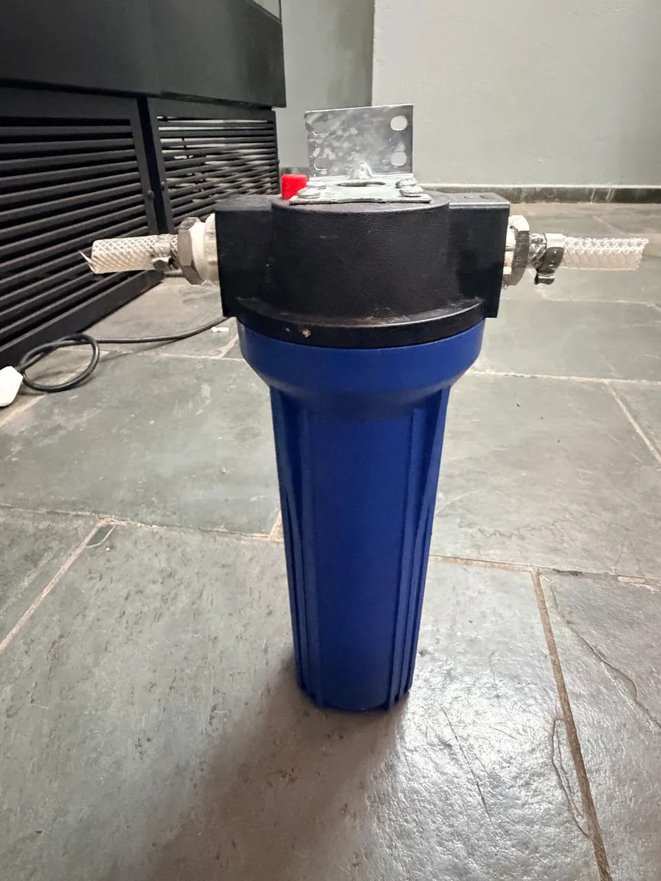 Kit Carcaças de Filtro de Água 10" (Hidrofiltros / Azul e Branca) com Conexões
