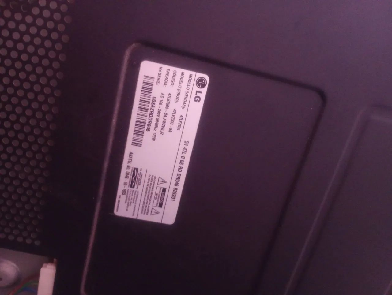 Tv LG 47 polegadas com defeito  - Foto 4