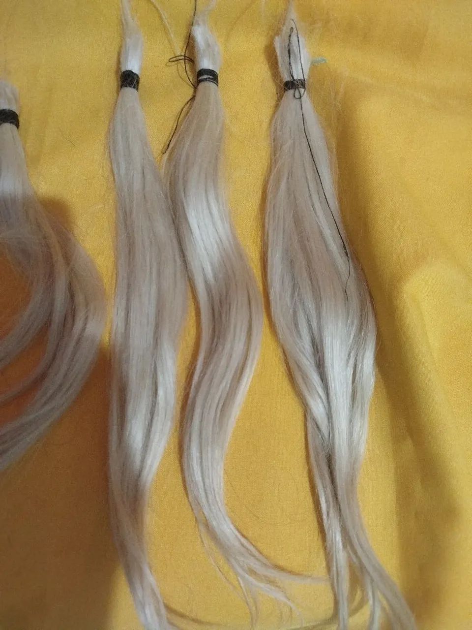 Cabelo Humano Loiro 117 gramas. - Foto 3