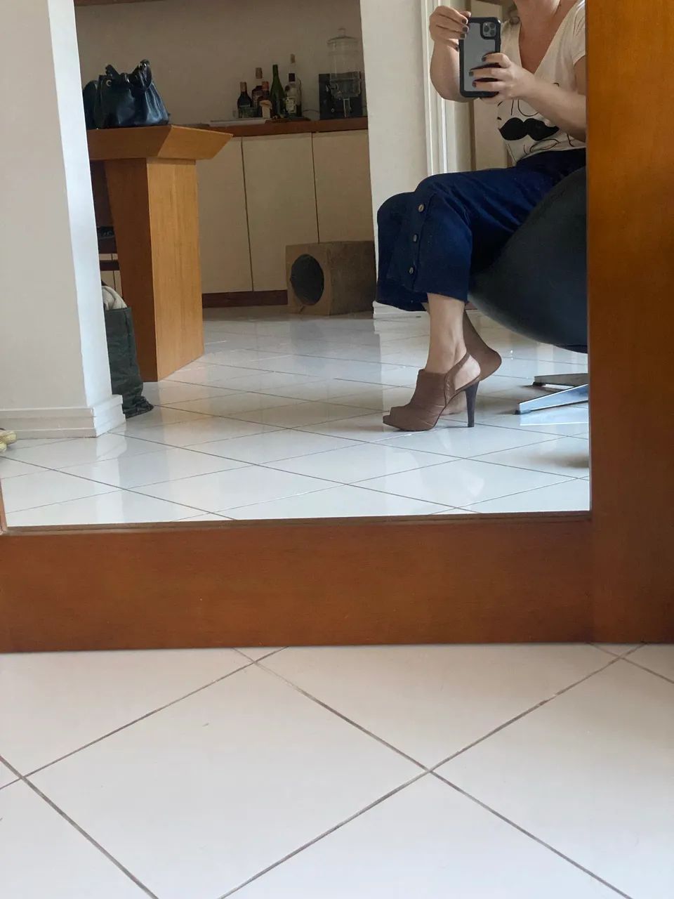 Sandália folic couro marrom  - Foto 2