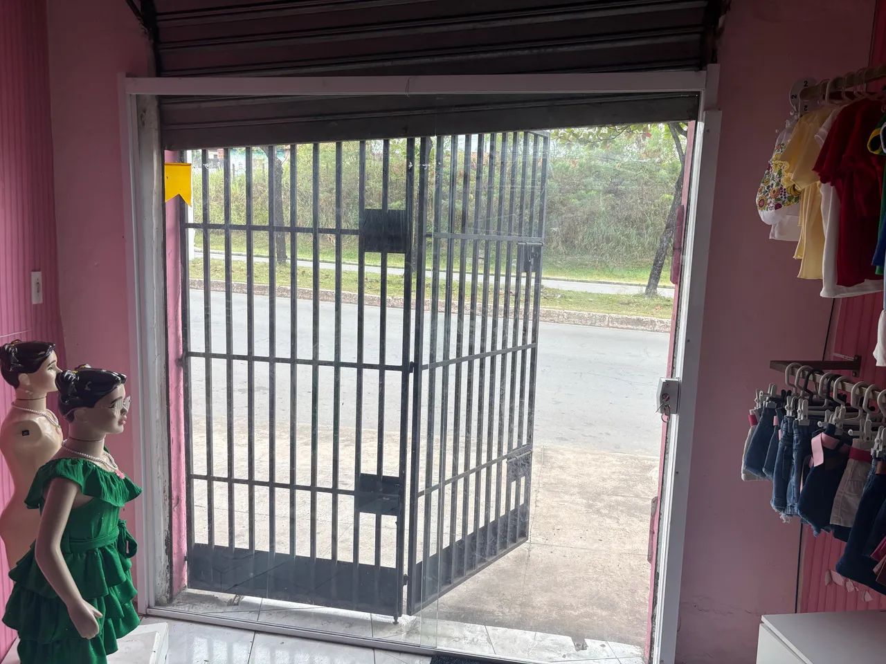 porta de vidro