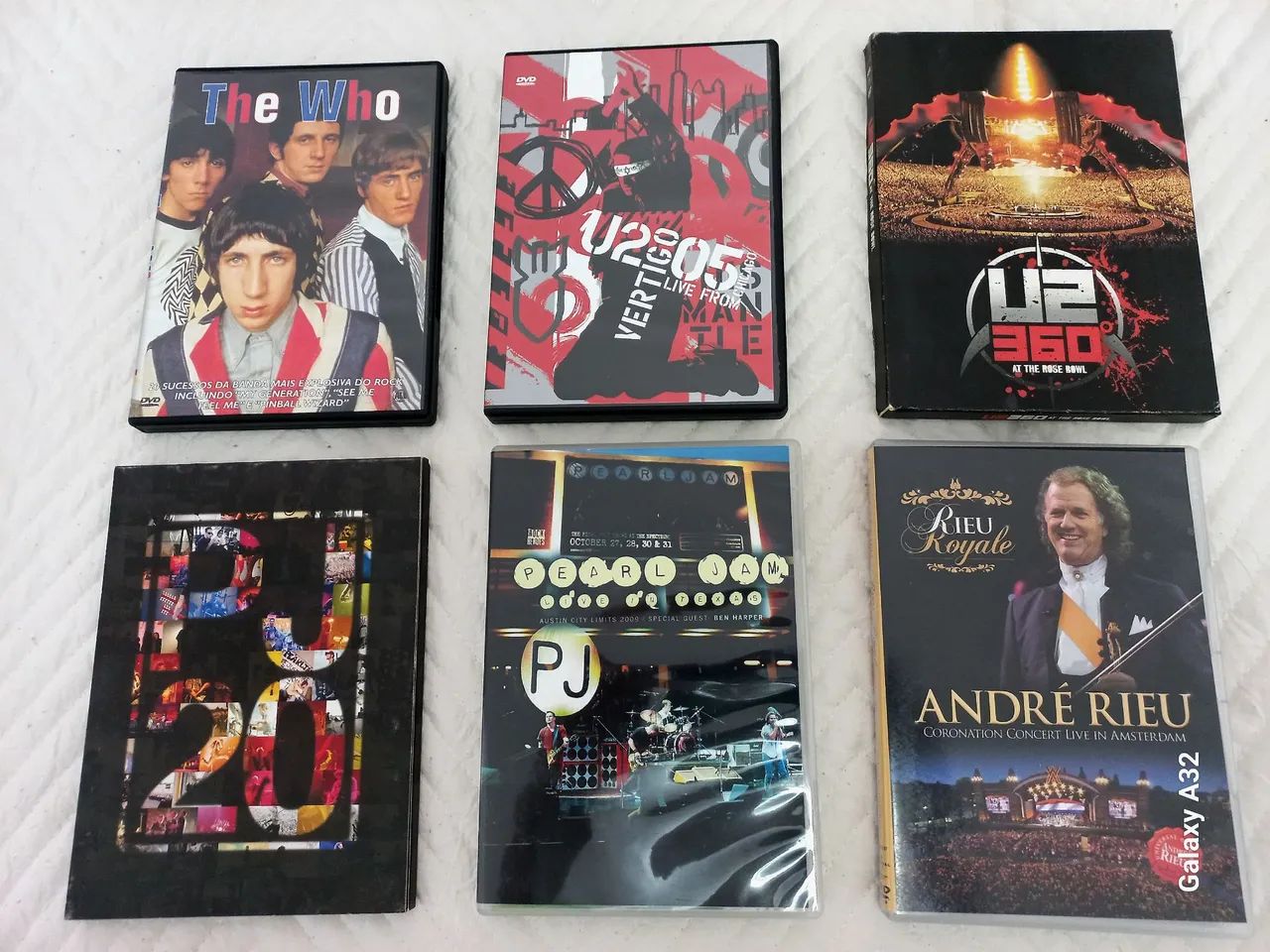 Dvds de Rock internacional, The Who, U2 e Pearl Jam