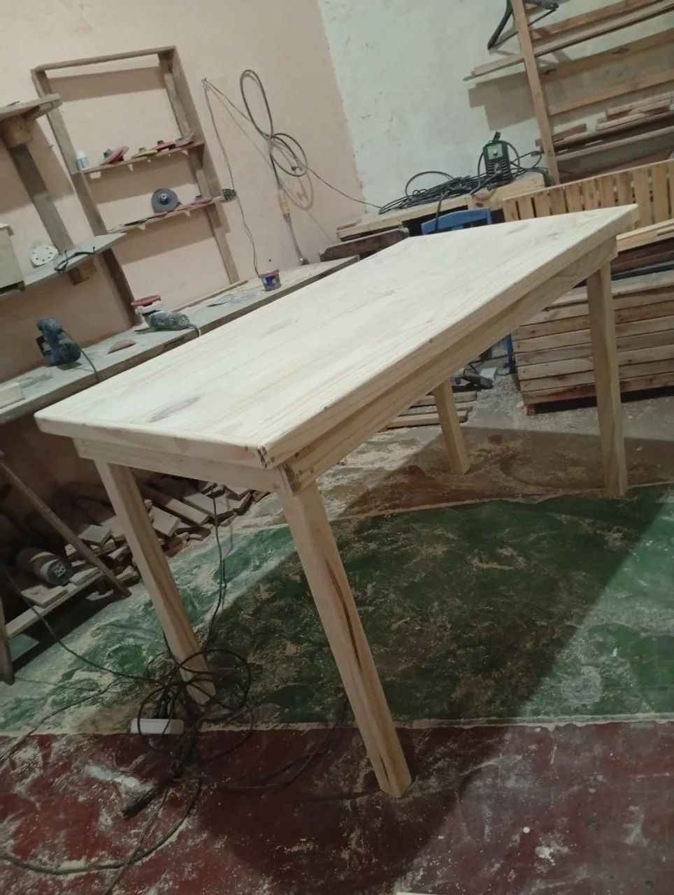 Mesa de madeira maciça 1,50x0, 80 - Foto 4