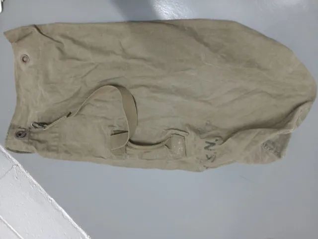 Mala duffle bag de lona antiga