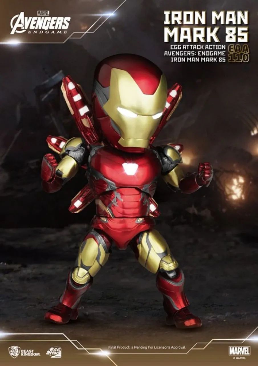 Iron Man Mark 85 "Avengers: Endgame" Beast Kingdom Marvel Comics Egg Attack EAA-110 -  - Foto 5