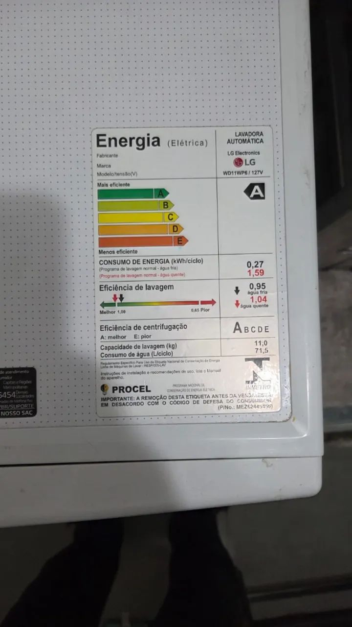 Lava e Seca LG 11 kg - Foto 2
